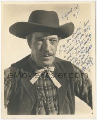 5y0470 I. STANFORD JOLLEY signed deluxe 8x10 still 1957 great cowboy portrait with long inscription!