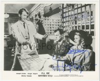 5y0469 I'LL BE SEEING YOU signed 8x10 still R1970s by BOTH Joseph Cotten AND Ginger Rogers!