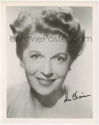 5y0810 INA CLAIRE signed 8x10 REPRO still 1980s head & shoulders portrait of the pretty actress!