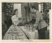 5y0471 IRENE DUNNE signed 8.25x10 still 1946 close up with Rex Harrison in Anna and the King of Siam!