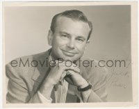 5y0474 JACK PAAR signed 7.25x9 still 1950s great smiling portrait of the talk show host!