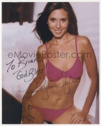 5y0704 JAMIE-LYNN SIGLER signed color 8x10 REPRO still 2000s super sexy portrait in pink underwear!