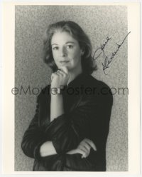 5y0816 JANE ALEXANDER signed 8x10 REPRO still 1980s great close portrait with her hand on her chin!
