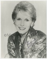 5y0818 JANET LEIGH signed 8x10 REPRO still 1980s great smiling portrait wearing cool jacket!
