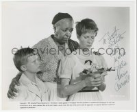 5y0505 JULIE HARRIS signed 8x10 still R1975 close up with Ethel Waters in Member Of the Wedding!