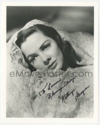 5y0825 KATHRYN GRAYSON signed 8x10 REPRO still 1980s beautiful close portrait wrapped in lace!