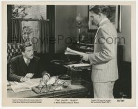 5y0518 LEON AMES signed 8x10 still 1950 close up sitting in office in The Happy Years!
