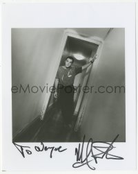 5y0835 MANDY PATINKIN signed 8x10 REPRO still 1990s cool posed portrait standing in narrow hallway!