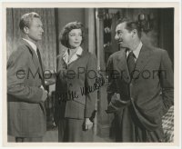 5y0526 MARIE WINDSOR signed 8.25x10 still 1951 with Richard Denning & Carleton Young in Double Deal!
