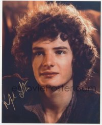 5y0742 MARK LESTER group of 2 signed color 8x10 REPRO stills 1990s with classic scene from Oliver!