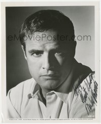 5y0528 MARLON BRANDO signed 8x10 still 1965 head & shoulders portrait at Universal Pictures!
