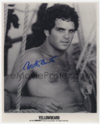 5y0743 MARTIN HEWITT group of 2 signed 8x10 REPRO stills 1990s barechested portrait from Yellowbeard!