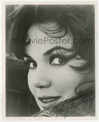 5y0841 MARY ANN MOBLEY signed 8x10 REPRO still 1980s the beautiful actress looking over her shoulder