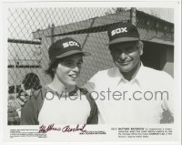 5y0532 MATTHEW BRODERICK signed 8x10 still 1983 super young with Charley Lau in Max Dugan Returns!