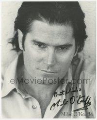 5y0364 MILES O'KEEFFE signed 8x10 publicity still 1990s great head & shoulders portrait!