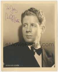 5y0571 RUDY VALLEE signed deluxe 8x10 still 1930s young portrait in tuxedo by G. Maillard-Kesslere!