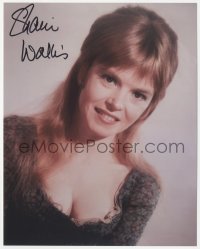 5y0730 SHANI WALLIS signed color 8x10 REPRO still 1990s close portrait of the pretty English actress!