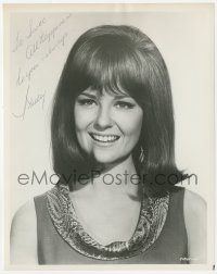 5y0578 SHELLEY FABARES signed 8x10.25 still 1960s head & shoulders portrait of the pretty star!