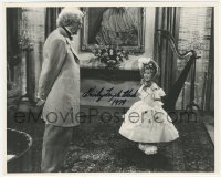 5y0868 SHIRLEY TEMPLE signed 8x10 REPRO still 1979 with Lionel Barrymore in The Little Colonel!