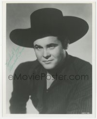 5y0871 SUNSET CARSON signed 8x9.75 REPRO still 1980s great portrait in cowboy hat as The El Paso Kid!