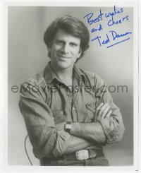 5y0876 TED DANSON signed 8x10 REPRO still 1980s portrait of the Cheers star with his arms crossed!