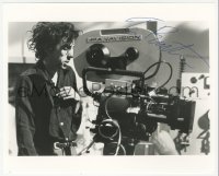 5y0877 TIM BURTON signed 8x10 REPRO still 2000s great portrait of the creepy director by camera!