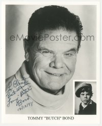 5y0370 TOMMY BOND signed 8x10 publicity still 1998 portrait of Our Gang's Butch many decades later!