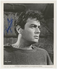 5y0596 TONY CURTIS signed 8x10 still 1960 super close up from Stanley Kubrick's Spartacus!