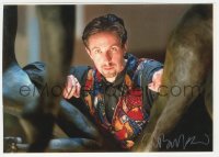 5y0692 CLIVE BARKER signed color 7x10 REPRO still 2000s the fantasy & horror author in colorful vest