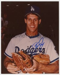5y0586 STEVE SAX signed color 8x10 REPRO still 1990s Los Angeles Dodgers baseball player!