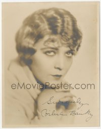 5y0601 VILMA BANKY signed deluxe 7.5x9.5 still 1920s head & shoulders c/u of the silent leading lady!