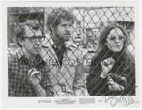 5y0610 WOODY ALLEN signed 8x10 still 1977 close up with Diane Keaton & Tony Roberts in Annie Hall!