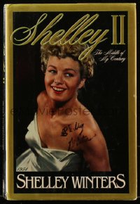 5y0301 SHELLEY WINTERS signed hardcover book 1989 autobiography Shelley II: The Middle of My Century!