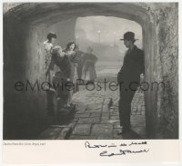 5y0254 CHARLES FARRELL signed book page 1980s great image of a scene from 1928's Street Angel!