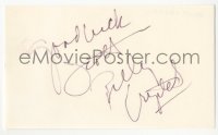 5y0618 BILLY CRYSTAL signed 3x5 index card 1980s it can be framed & displayed with a repro!