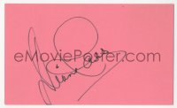 5y0626 DIANA ROSS signed 3x5 index card 1980s it can be framed & displayed with a repro!
