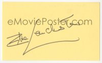 5y0631 ELSA LANCHESTER signed 3x5 index card 1980s it can be framed & displayed with a repro!