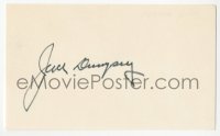 5y0638 JACK DEMPSEY signed 3x5 index card 1970s it can be framed & displayed with a repro!