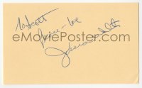 5y0643 JESSICA WALTER signed 3x5 index card 1980s it can be framed & displayed with a repro!