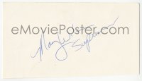 5y0656 MARY WILSON signed 3.5x6 index card 1980s it can be framed & displayed with a repro!