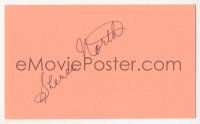 5y0673 SHEREE NORTH signed 3x5 index card 1980s it can be framed & displayed with a repro!