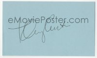 5y0678 TONY CURTIS signed 3x5 index card 1980s it can be framed & displayed with a repro!