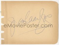 5y0334 JOAN CRAWFORD signed 5x6 album page 1940s it can be framed & displayed with a repro still!