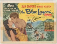 5y0058 BLUE LAGOON signed TC 1949 by Jean Simmons, who braved an untamed paradise!