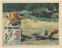 5y0067 HAVE ROCKET WILL TRAVEL signed LC #7 1959 by ALL 3 Stooges Larry Fine, Moe Howard & Curly-Joe!