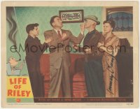 5y0068 LIFE OF RILEY signed LC #2 1949 by Rosemary DeCamp, who's with William Bendix & James Gleason!