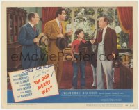 5y0072 ON OUR MERRY WAY signed LC #3 1948 by Fred MacMurray, who's with Hugh Herbert & two others!