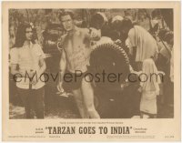 5y0077 TARZAN GOES TO INDIA signed LC #2 1962 by Jack Mahoney, great c/u as the King of the Jungle!