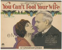 5y0059 YOU CAN'T FOOL YOUR WIFE signed TC 1923 by Leatrice Joy, great image with Lewis Stone, rare!