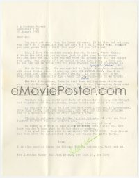 5y0205 LOUISE BROOKS signed letter 1964 typed to film critic Jan Wahl & she hand signed Louise!
